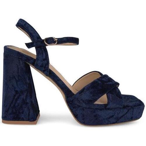 Chaussures Femme Escarpins Surélevé : 9cm et plus I23BL1021 Bleu