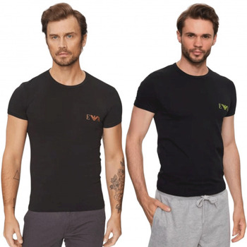 Vêtements Débardeurs / T-shirts Relaxed sans manche Emporio Armani Pack de 2 tee Shirts Relaxed Armani noir 111670 3F715 07320 - S Noir