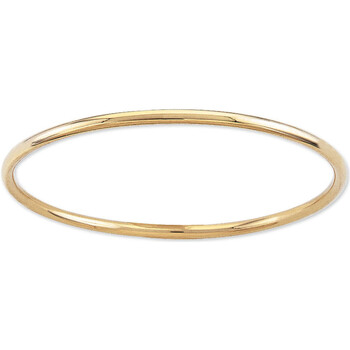bracelets brillaxis  bracelet  jonc fil rond or jaune 18 carats 