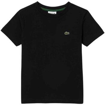 Vêtements Garçon T-shirts & Polos Lacoste Kids Noir