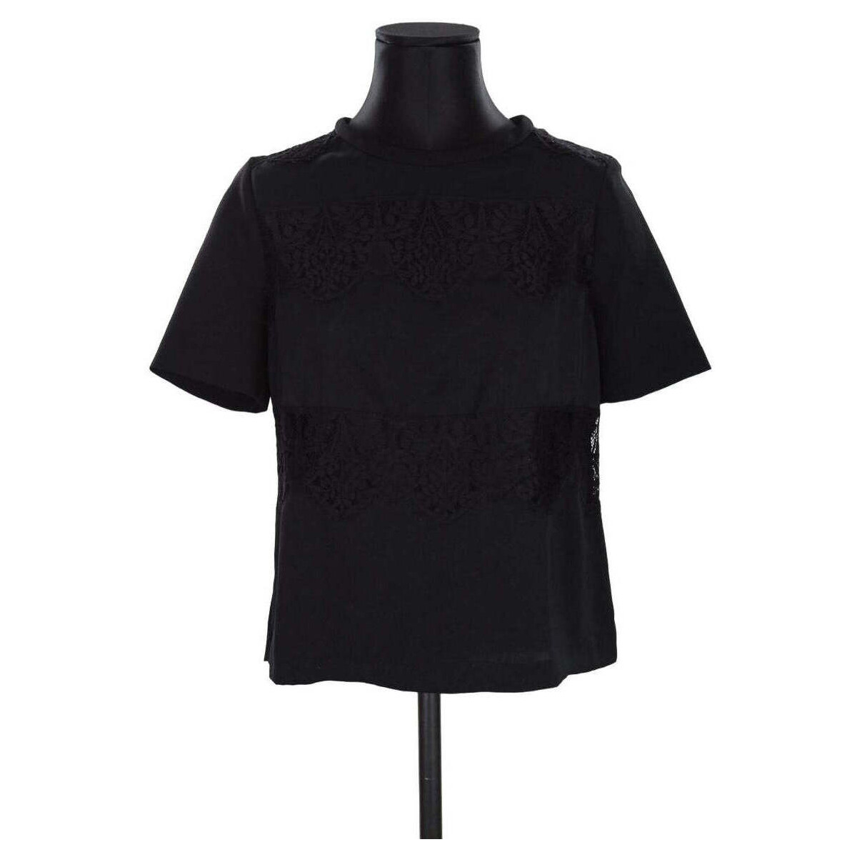 Vêtements Femme Débardeurs / T-shirts sans manche Claudie Pierlot T-shirt Noir