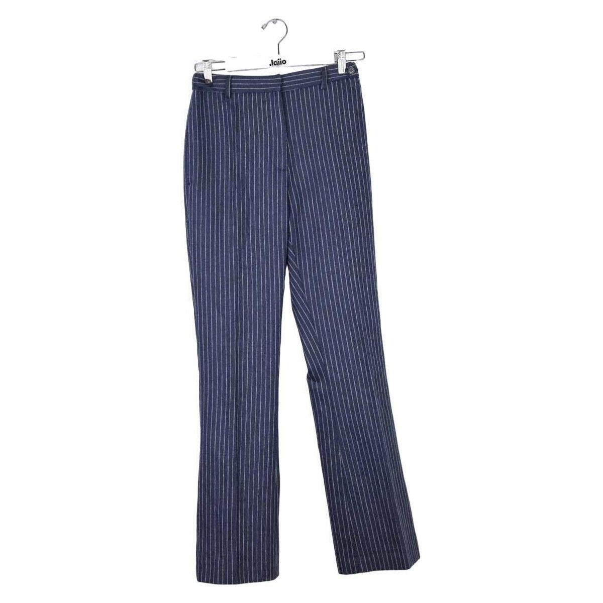 Vêtements Femme Pantalons Laurence Bras Pantalon droit en laine Bleu