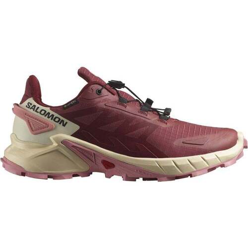 Chaussures Femme Running / trail Salomon SUPERCROSS 4 GTX W Rouge
