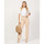 Vêtements Femme Pantalons Giulia N Couture Pantalon en maille Giulia N avec taille élastique Beige