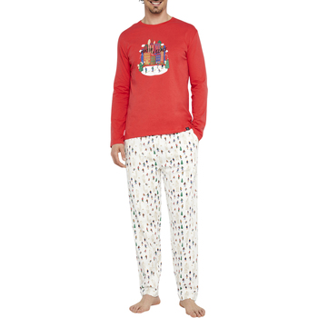 Vêtements Homme Pyjamas / Chemises de nuit Arthur Pyjama long coton Rouge