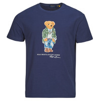 Vêtements Homme T-shirts nanjing manches courtes Polo Ralph Lauren T-SHIRT POLO BEAR AJUSTE EN COTON Marine