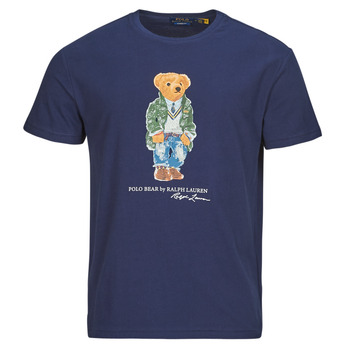 Vêtements Homme T-shirts manches courtes Polo Ralph Lauren T-SHIRT POLO BEAR AJUSTE EN COTON Marine Bear /  Newport Navy Hrtg Bear