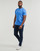 Vêtements Homme T-shirts manches courtes Polo Ralph Lauren T-SHIRT AJUSTE EN COTON POLO RALPH LAUREN CENTER Bleu
