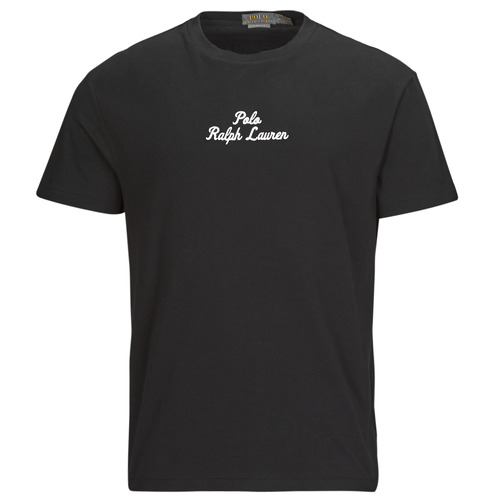 Vêtements T-shirts manches courtes Polo Ralph Lauren T-SHIRT AJUSTE EN COTON POLO RALPH LAUREN CENTER Noir