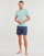 Vêtements Homme Maillots / Shorts de bain Zanone short-sleeve polo shirt MAILLOT DE BAIN UNI EN POLYESTER RECYCLE Marine / Blanc