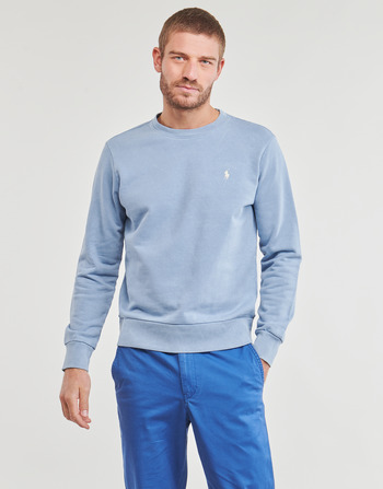 Vêtements Homme Sweats Polo Ralph Lauren SWEATSHIRT COL ROND EN MOLLETON Bleu Ciel /  Channelblue