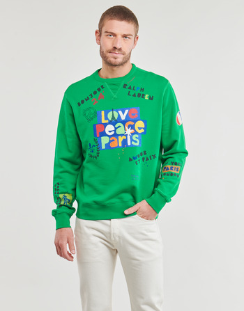 Vêtements Homme Sweats Polo Ralph Lauren SWEATSHIRT WELCOME IN PARIS Vert Multicolore /  Cruise Green