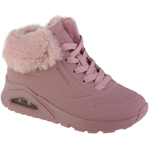 Chaussures Fille Boots Skechers Uno - Fall Air Rose