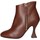 Chaussures Femme Bottines Albano 2554 tronchetto Femme Cuir Marron