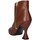 Chaussures Femme Bottines Albano 2554 tronchetto Femme Cuir Marron