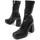 Chaussures Femme Bottes ville Leindia 84824 Noir