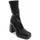 Chaussures Femme Bottes ville Leindia 84824 Noir