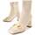 Chaussures Femme Bottes ville Leindia 84859 Blanc