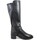 Chaussures Femme Bottes Tamaris Botte femme en Cuir, Tige Synthétique Extensible  - 25537 Noir