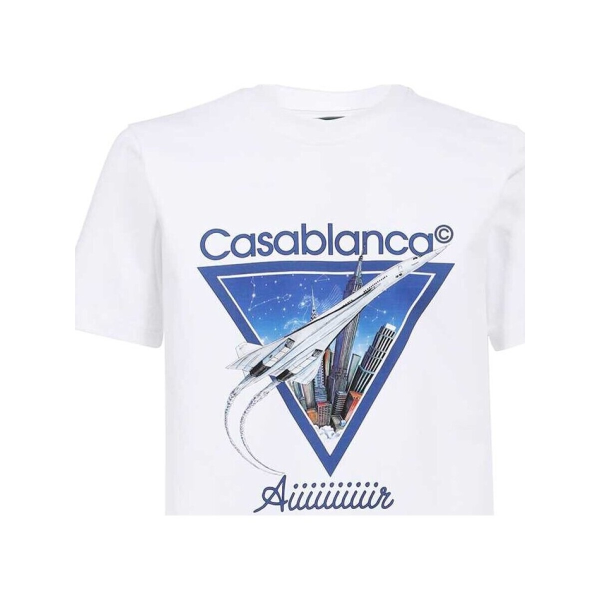 Vêtements Homme T-shirts manches courtes Casablanca MF22-JTS-001-22 Blanc