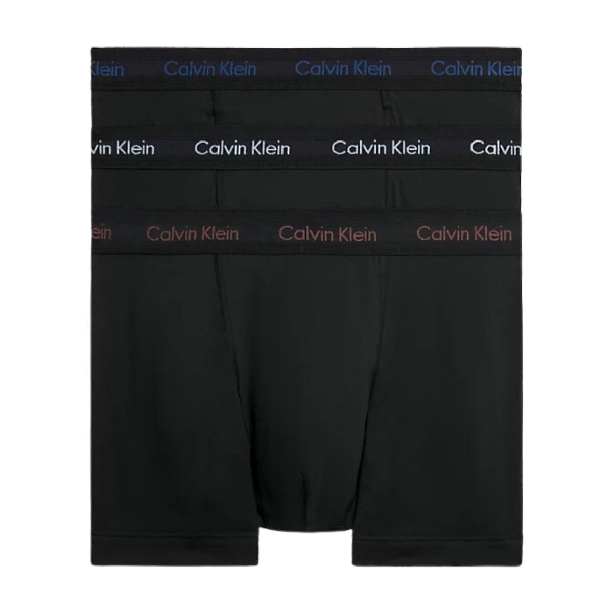 Sous-vêtements Homme Caleçons Calvin Klein Jeans Lot de 3 boxers  Ref 61686 Multicolore Noir