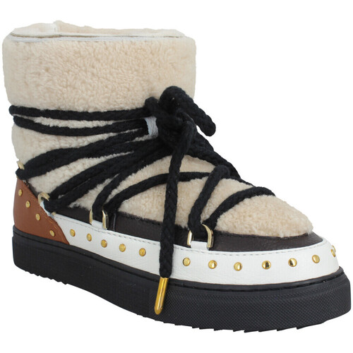 Chaussures Femme Bottes Inuikii Boots Nubuck Marron-045275 Beige