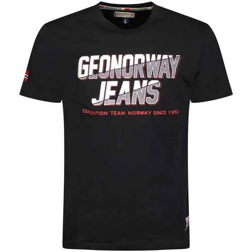 Vêtements Homme T-shirts manches courtes Geo Norway SX1046HGNO-BLACK Noir
