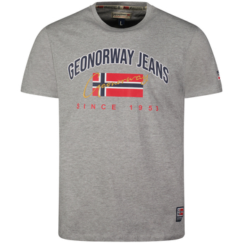 Vêtements Homme T-shirts manches courtes Geographical Norway SX1052HGNO-BLENDED GREY Gris