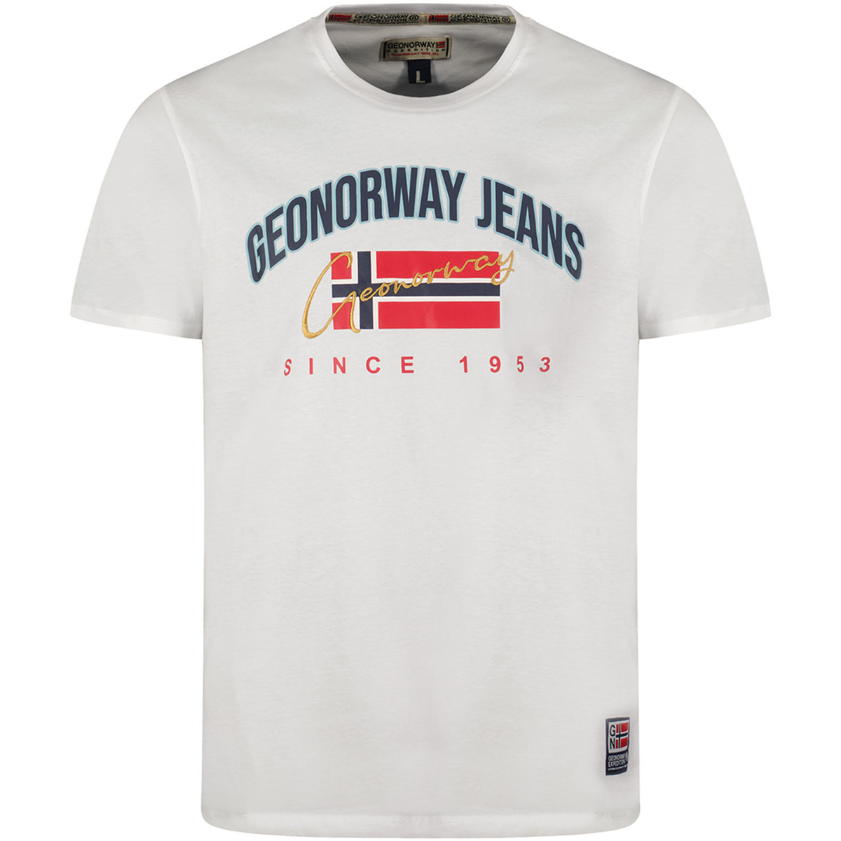 Vêtements Homme T-shirts manches courtes Geo Norway SX1052HGNO-WHITE Blanc