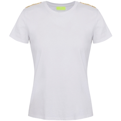 Vêtements Femme T-shirts manches MUSTANG Elisabetta Franchi  Blanc