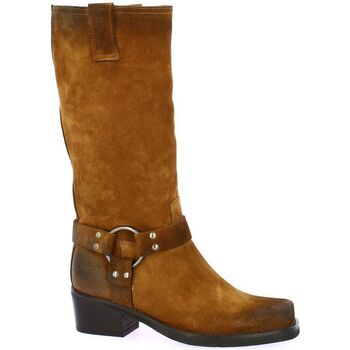 Chaussures casual Bottes Metisse Bottes cuir velours Marron