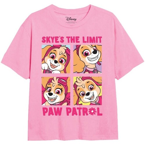 Vêtements Fille T-shirts manches longues Paw Patrol  Rouge