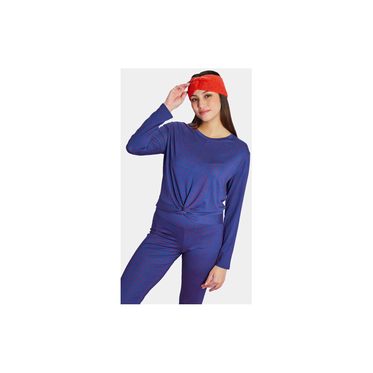 Vêtements Femme T-shirts & Polos Antoine Et Lili T-shirt Croise Jardin Japon Bleu