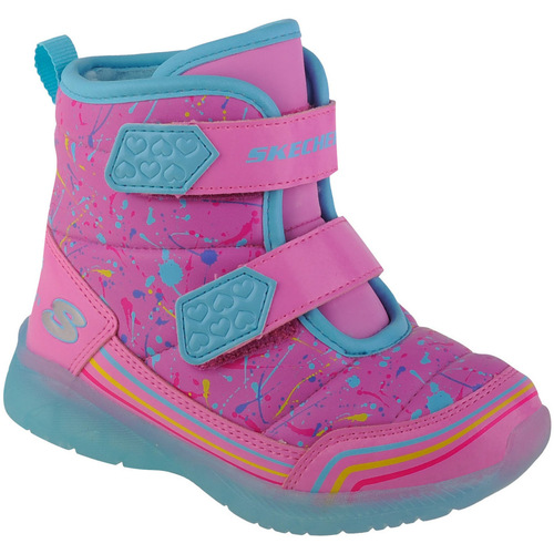 Chaussures Fille Bottes de neige mist Skechers Illumi-Brights - Power Paint Rose