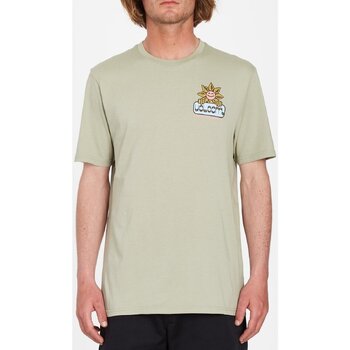 Vêtements Homme T-shirts manches courtes Volcom Camiseta  Farm to Yarn Gardener - Seagrass Green Vert