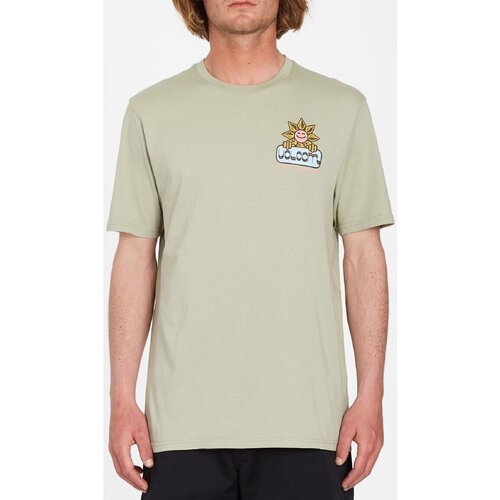 Vêtements Homme T-shirts manches courtes Volcom Camiseta  Farm to Yarn Gardener - Seagrass Green Vert