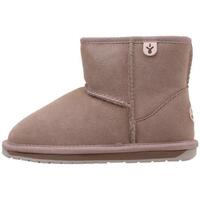 Chaussures Fille Bottes EMU WALLABY MINI Gris