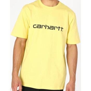Vêtements Homme T-shirts manches courtes Carhartt WIP SCRIPT - T-shirt imprim Jaune