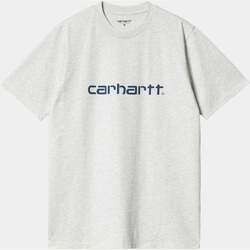 Vêtements Homme T-shirts manches courtes Carhartt WIP SCRIPT - T-shirt imprim Gris