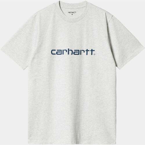 Vêtements Homme Women's Cham Ls Shirt STP Carhartt WIP SCRIPT - T-shirt imprim Gris