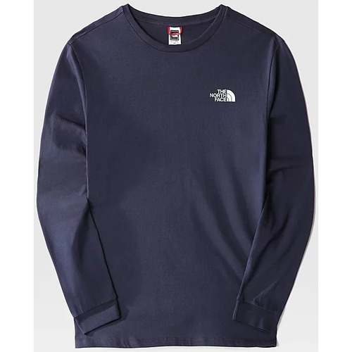 Vêtements Homme T-shirts manches courtes The North Face - M L/S SIMPLE DOME TEE Marine