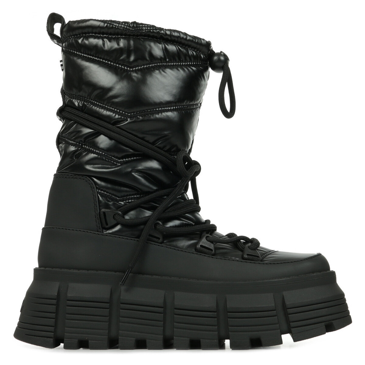 Chaussures Femme Boots Buffalo Ava Puffer Noir