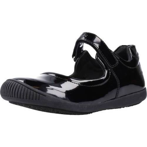 Chaussures Fille Plat : 0 cm Geox J GIOIA GIRL Noir