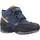 Chaussures Garçon Bottes Geox J NEW SAVAGE BOY B A Bleu