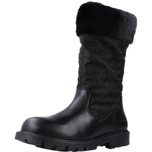 Chaussures Fille Bottes Geox J SHAYLAX GIRL B ABX Noir