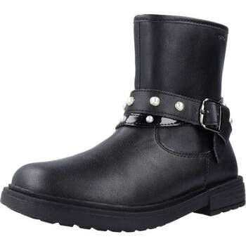 Chaussures Fille Bottes Geox J ECLAIR GIRL Noir