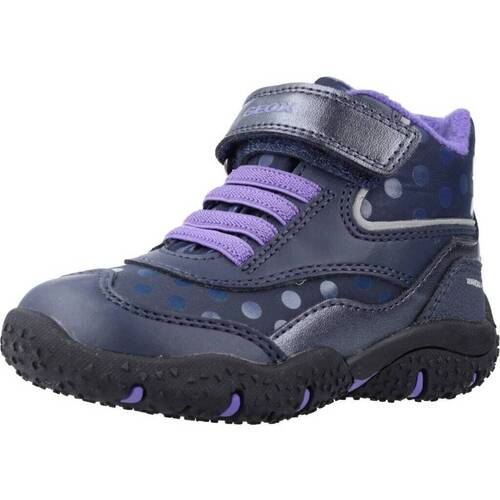 Chaussures Fille Bottes Geox B BALTIC GIRL B WPF Violet