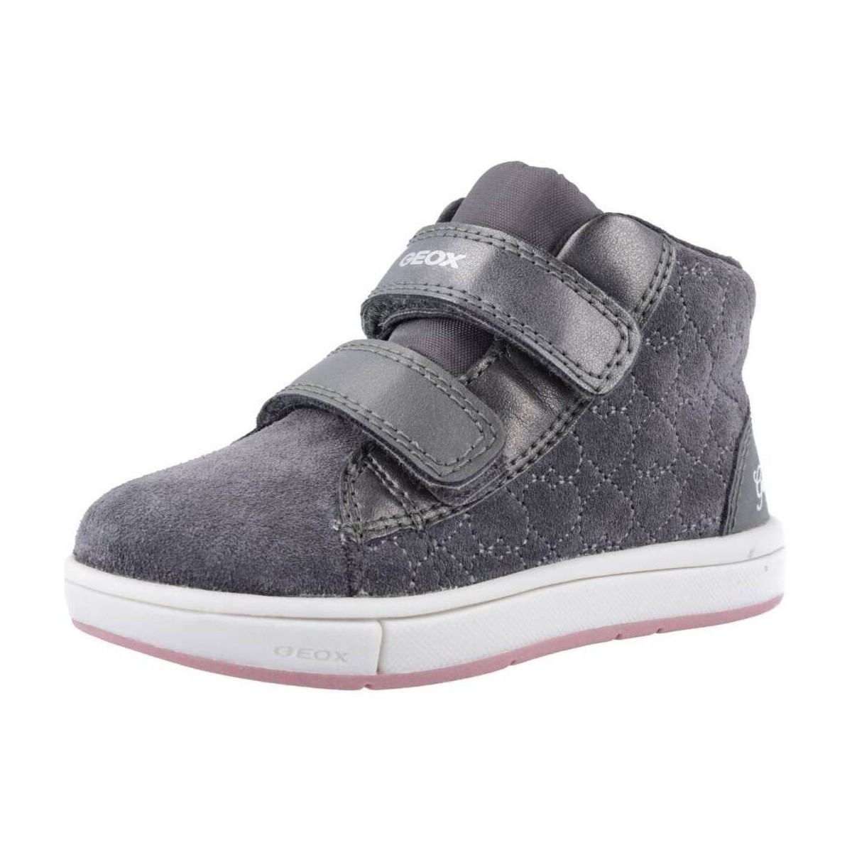 Chaussures Fille Baskets basses Geox B TROTTOLA GIRL Gris