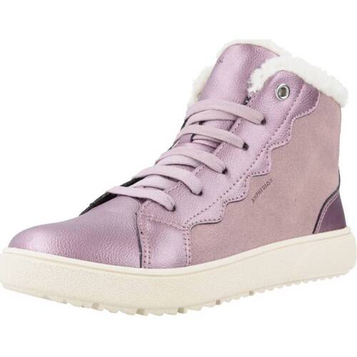 Chaussures Fille Bottes Geox J THELEVEN G. Violet