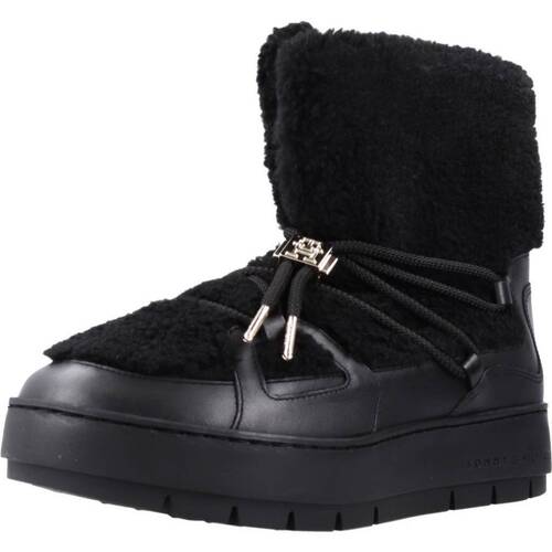 Chaussures Femme Bottines Tommy Hilfiger TOMMY TEDDY SNOWBOOT Noir